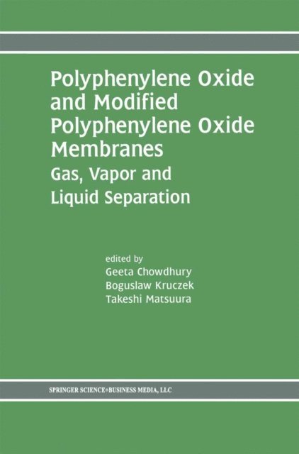 Takeshi Matsuura, Boguslaw Kruczek, Geeta Chowdhury - Polyphenylene Oxide and Modified Polyphenylene Oxide Membranes, E-bok