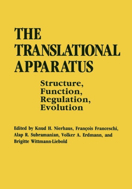 Brigitte Wittmann-Liebold, Volker Alfred Erdmann, A.R. Subramanian, F. Franceschi, K.H. Nierhaus - Translational Apparatus, E-bok