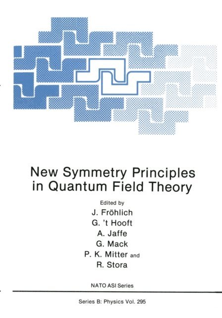 Raymond Stora, Pronob K. Mitter, Gerhard Mack, Arthur Jaffe, Gerard 't Hooft, J. Frolich - New Symmetry Principles in Quantum Field Theory, E-bok