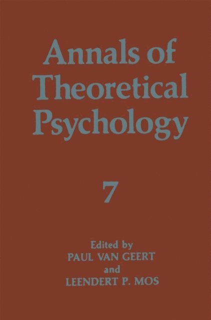 Leendert P. Mos, Paul Van Geert - Annals of Theoretical Psychology, E-bok