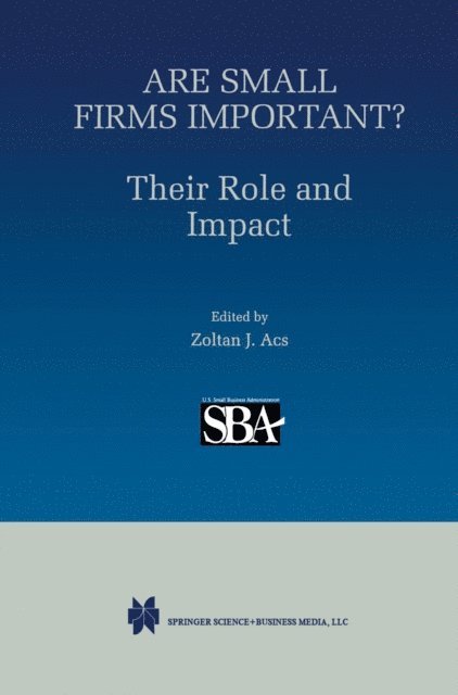Stephen Ackermann - Are Small Firms Important? Their Role and Impact, E-bok