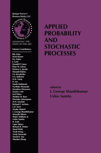 Ushio Sumita, J. George Shanthikumar - Applied Probability and Stochastic Processes, E-bok