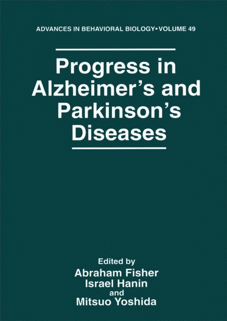 Mitsuo Yoshinda, Israel Hanin, Abraham Fisher - Progress in Alzheimer's and Parkinson's Diseases, E-bok