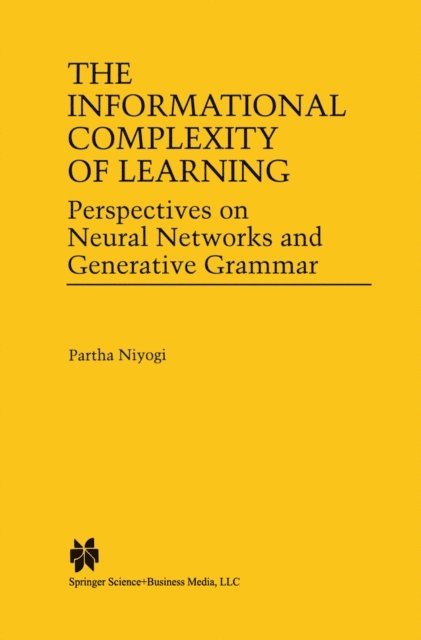 Partha Niyogi - Informational Complexity of Learning, E-bok