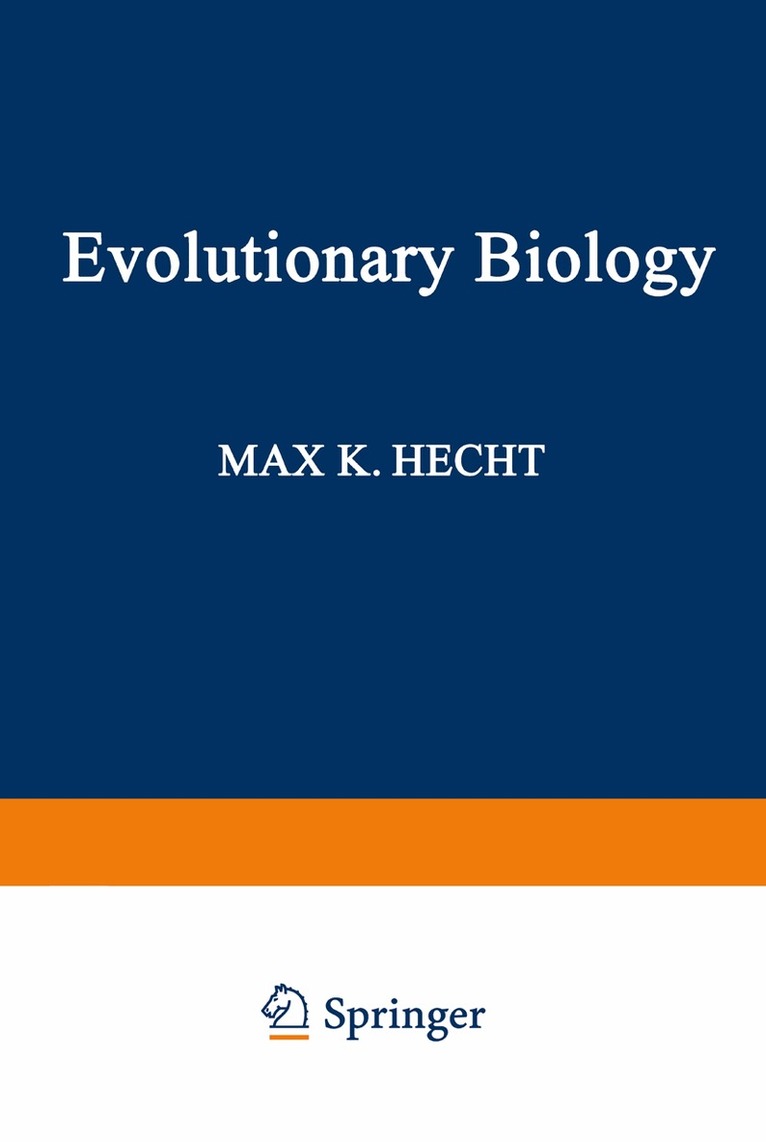 Max Hecht - Evolutionary Biology, Häftad