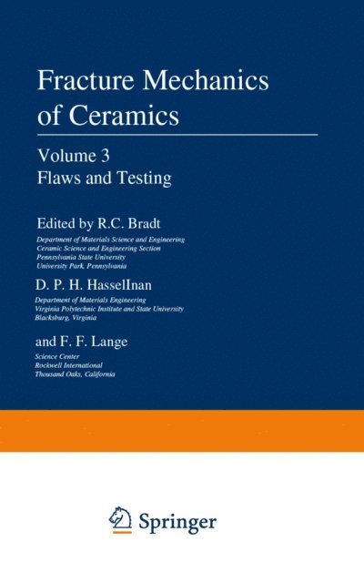 F. F. Lange, D. P. H. Hasselman, R. C. Bradt - Flaws and Testing, E-bok