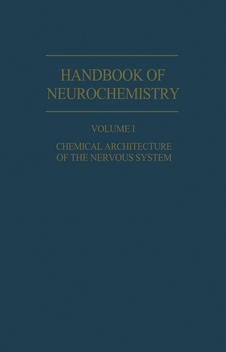 Abel Lajtha - Chemical Architecture of the Nervous System, Häftad