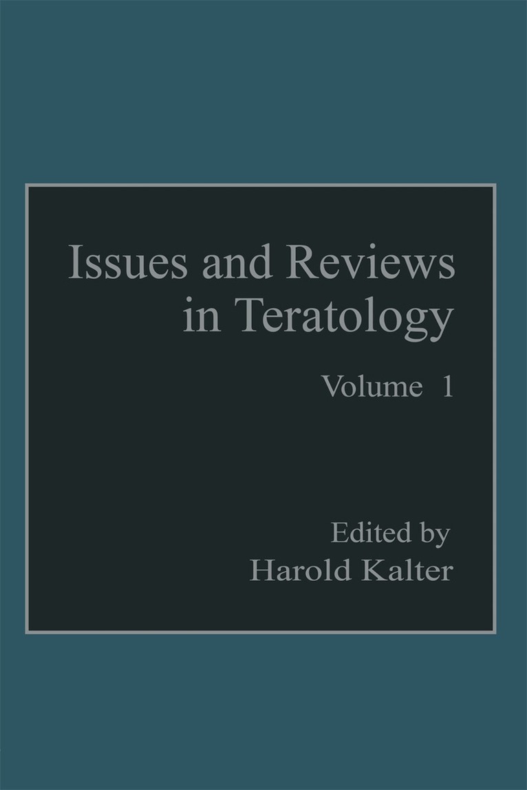 Harold Kalter - Issues and Reviews in Teratology, Häftad. Tillgänglighet: Lägg i varukorg