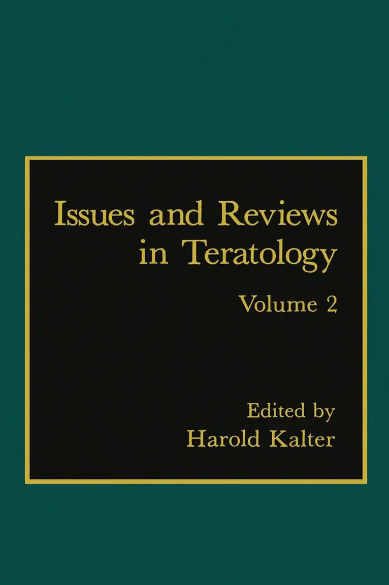 Harold Kalter - Issues and Reviews in Teratology, Häftad. Tillgänglighet: Lägg i varukorg