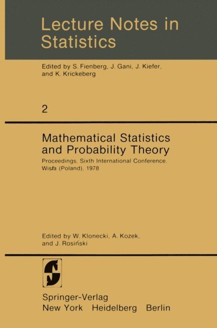 J. Rosinski, A. Kozek, W. Klonecki - Mathematical Statistics and Probability Theory, E-bok