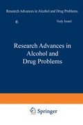 Research Advances in Alcohol and Drug Problems