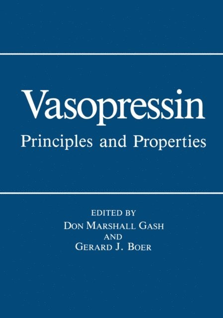D.M. Gash, G.J. Boer - Vasopressin, E-bok