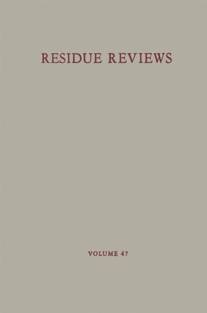 Jane Davies Gunther, Francis A. Gunther - Residue Reviews, E-bok