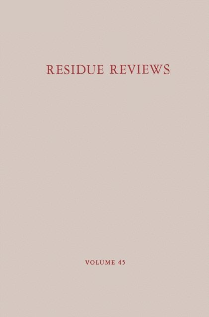 Jane Davies Gunther, Francis A. Gunther - Residue Reviews, E-bok