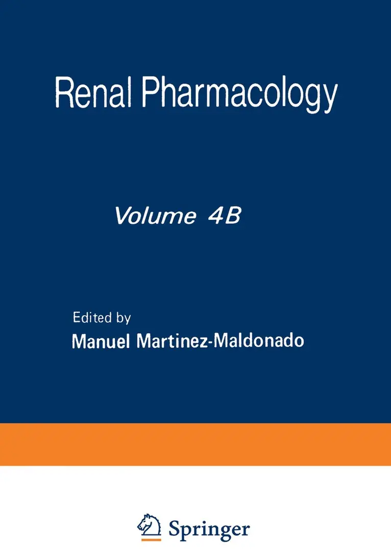 Manuel Martinez-Maldonado - Renal Pharmacology, Häftad. Tillgänglighet: Lägg i varukorg