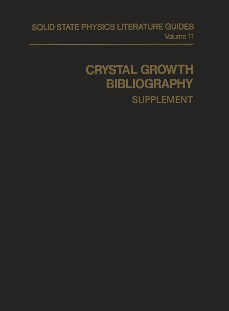 A. M. Keesee - Crystal Growth Bibliography, Häftad