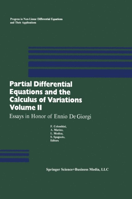SPAGNOLA, MODICA, MARINO, COLOMBINI - Partial Differential Equations and the Calculus of Variations, E-bok