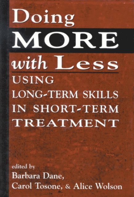 Barbara Dane, Carol Tosone, Alice Wolson - Doing More With Less, E-bok