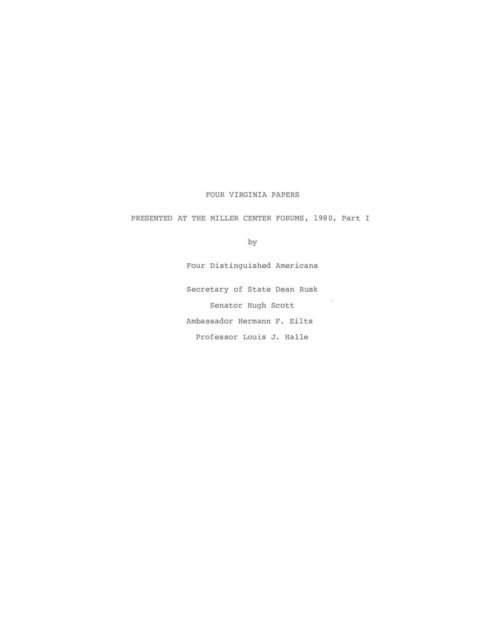 Kenneth W. Thompson - Virginia Papers on the Presidency, E-bok