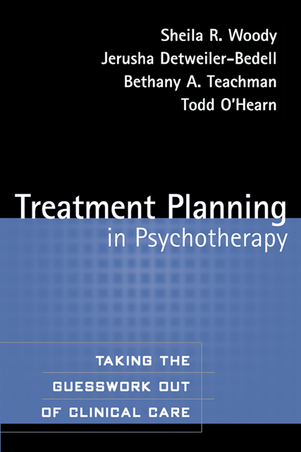 Todd O'Hearn, Bethany A. Teachman, Jerusha Detweiler-Bedell, Sheila R. Woody - Treatment Planning in Psychotherapy, E-bok