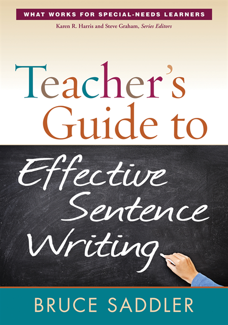 Bruce Saddler - Teacher's Guide to Effective Sentence Writing, E-bok