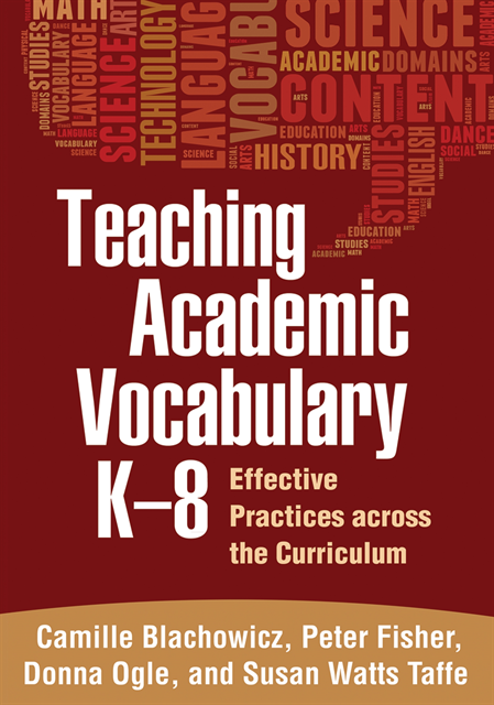 Susan Watts Taffe, Donna Ogle, Peter Fisher, Camille Blachowicz - Teaching Academic Vocabulary K-8, E-bok