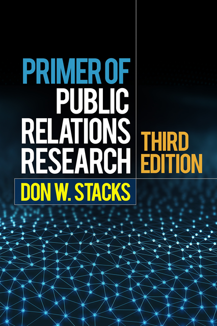 Don W. Stacks - Primer of Public Relations Research, Third Edition, E-bok