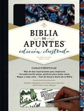 RVR 1960 Biblia de apuntes, edici�n ilustrada, tela en rosado y azul