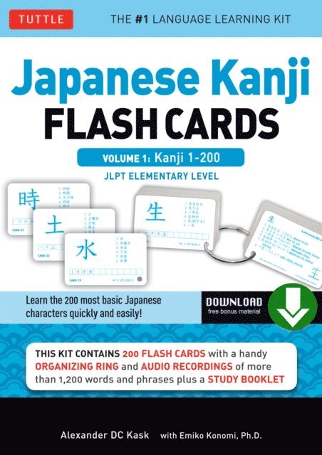 Alexander Kask - Japanese Kanji Flash Cards Volume 1, E-bok