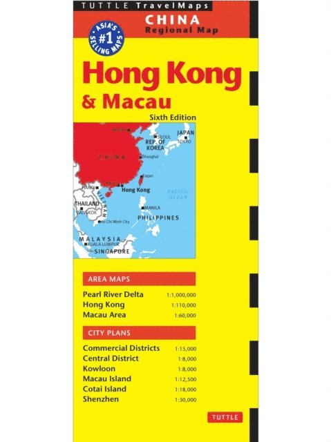 Periplus Editors - Hong Kong & Macau Travel Map Sixth Edition, E-bok