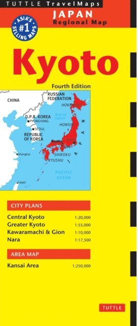 Periplus Editors - Kyoto Travel Map Fourth Edition, E-bok