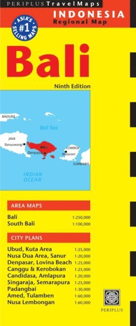 Periplus Editors - Bali Travel Map Ninth Edition, E-bok