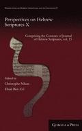 Perspectives on Hebrew Scriptures X