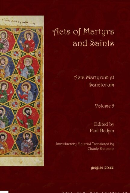 Paul Bedjan - Acts of Martyrs and Saints (Vol 5 of 7), E-bok