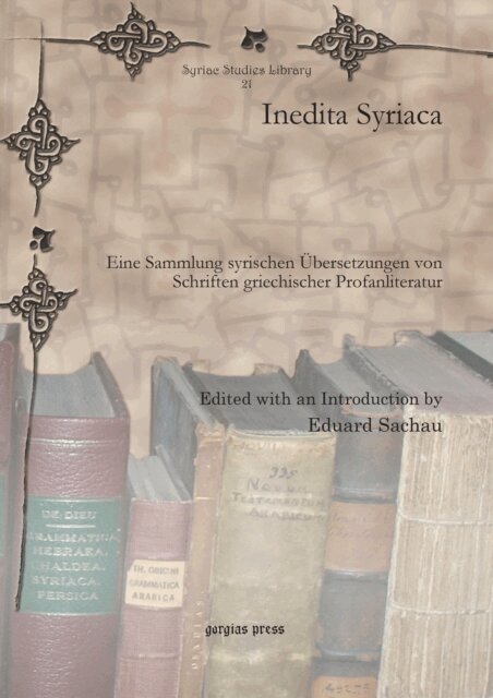 Eduard Sachau - Inedita Syriaca, E-bok