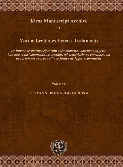 Variae Lectiones Veteris Testamenti