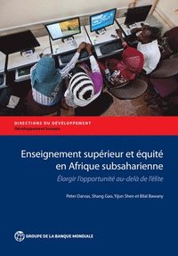 Enseignement Supérieur Et Équité En Afrique Subsaharienne