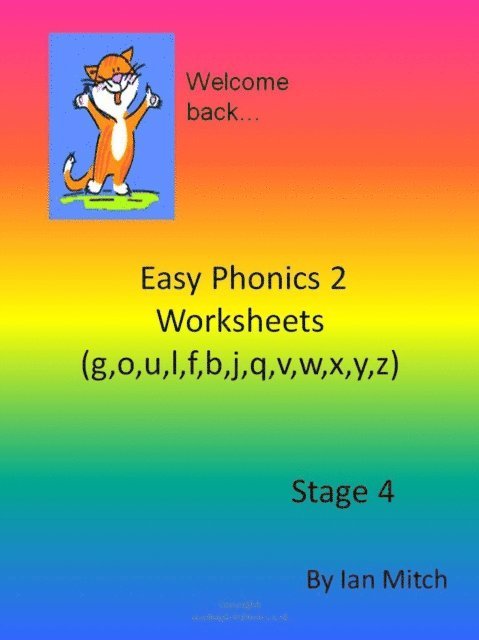 Ian Mitch - Easy Phonics 2 Worksheets (g,o,u,l,f,b,j,q,v,w,x,y,z), E-bok
