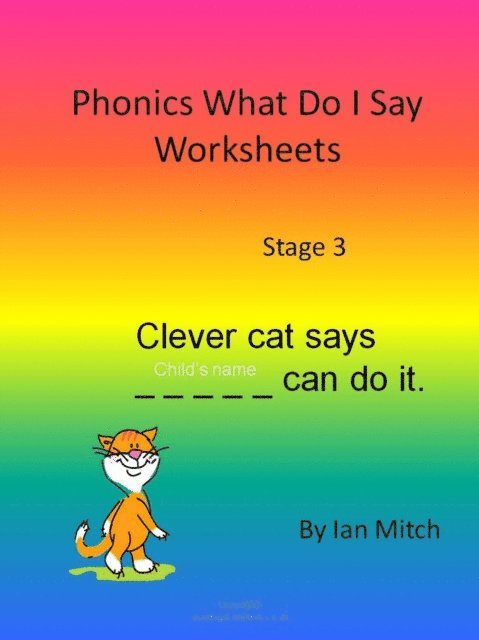Ian Mitch - Phonics What Do I Say Worksheets, E-bok