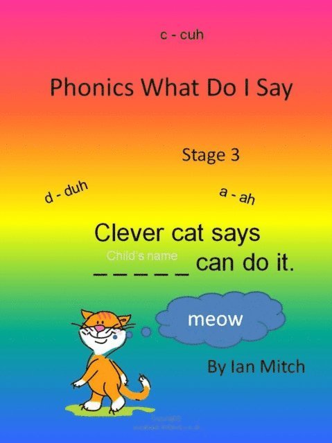 Ian Mitch - Phonics what do I say, E-bok