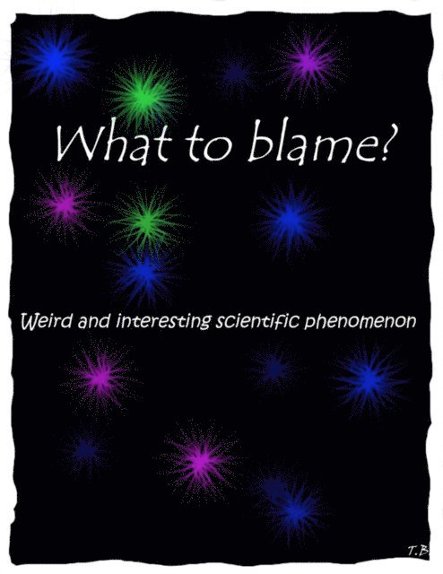 T B - What to blame?, E-bok