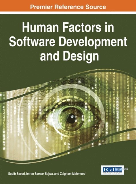 Zaigham, Imran Sarwar, Saqib - Human Factors in Software Development and Design, E-bok