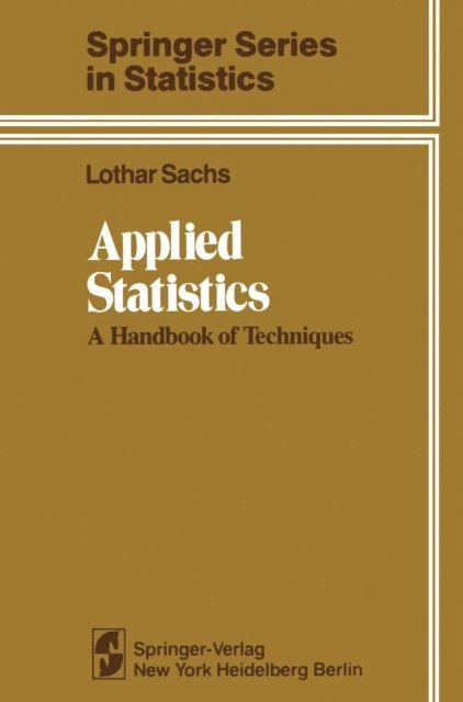 Lothar Sachs - Applied Statistics, E-bok