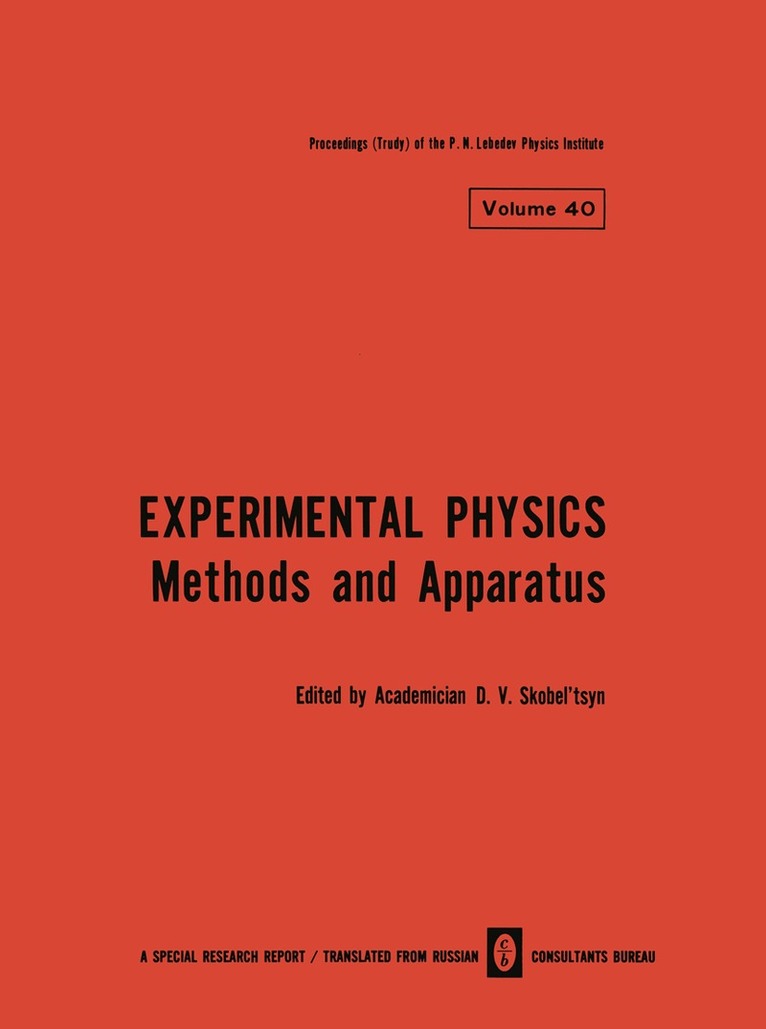 D. V. Skobel tsyn - Experimental Physics, Häftad