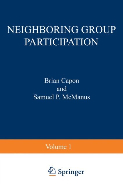 Brian Capon - Neighboring Group Participation, E-bok