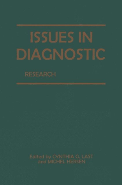 Cynthia G. Last, Michel Hersen - Issues in Diagnostic Research, E-bok