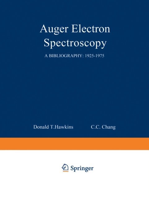 Donald T. Hawkins - Auger Electron Spectroscopy, E-bok