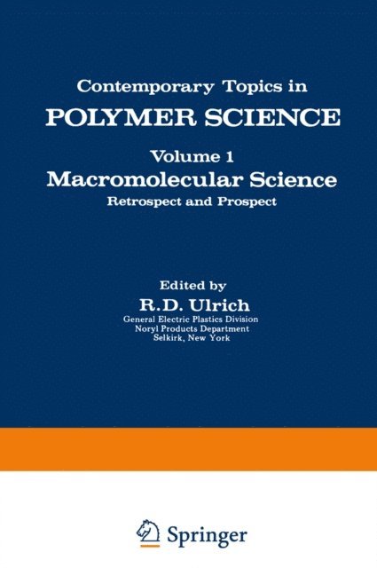 R. Ulrich - Macromolecular Science, E-bok