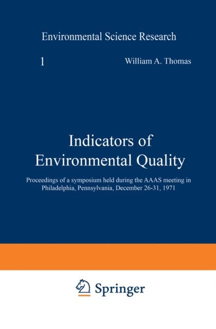 William Thomas - Indicators of Environmental Quality, E-bok