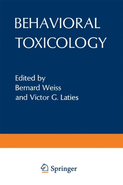 Bernard Weiss - Behavioral Toxicology, E-bok
